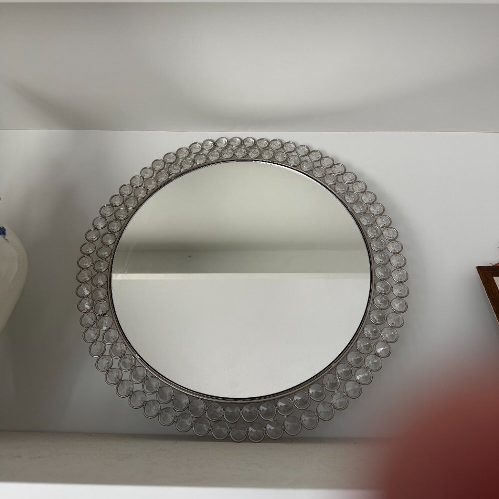 Glass Embellished Mirror